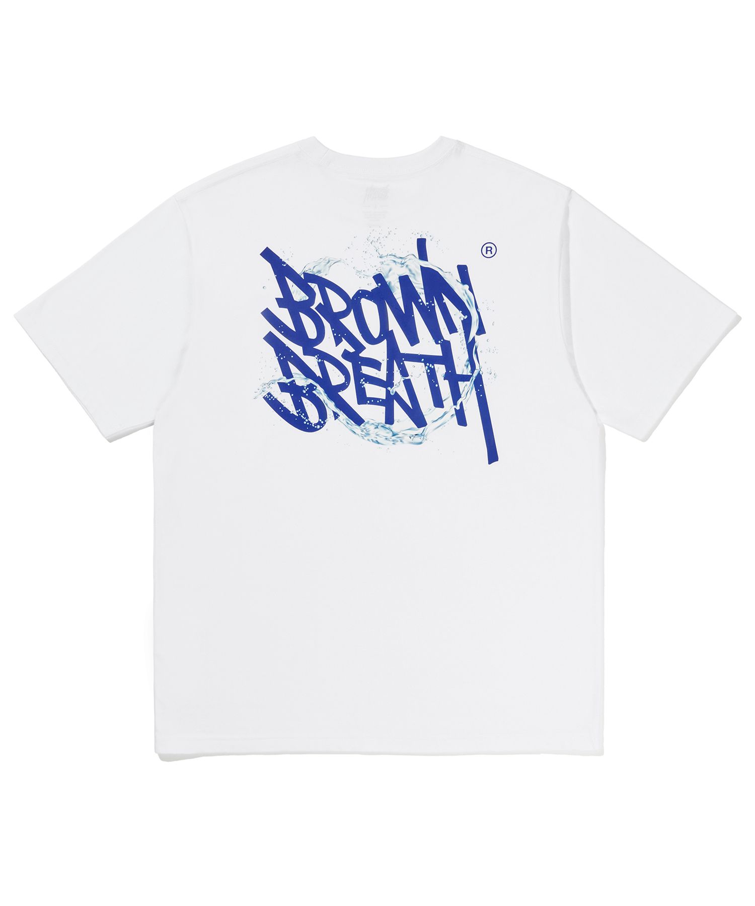 브라운브레스(BROWNBREATH) SPLASH TAG TEE - WHITE - 사이즈