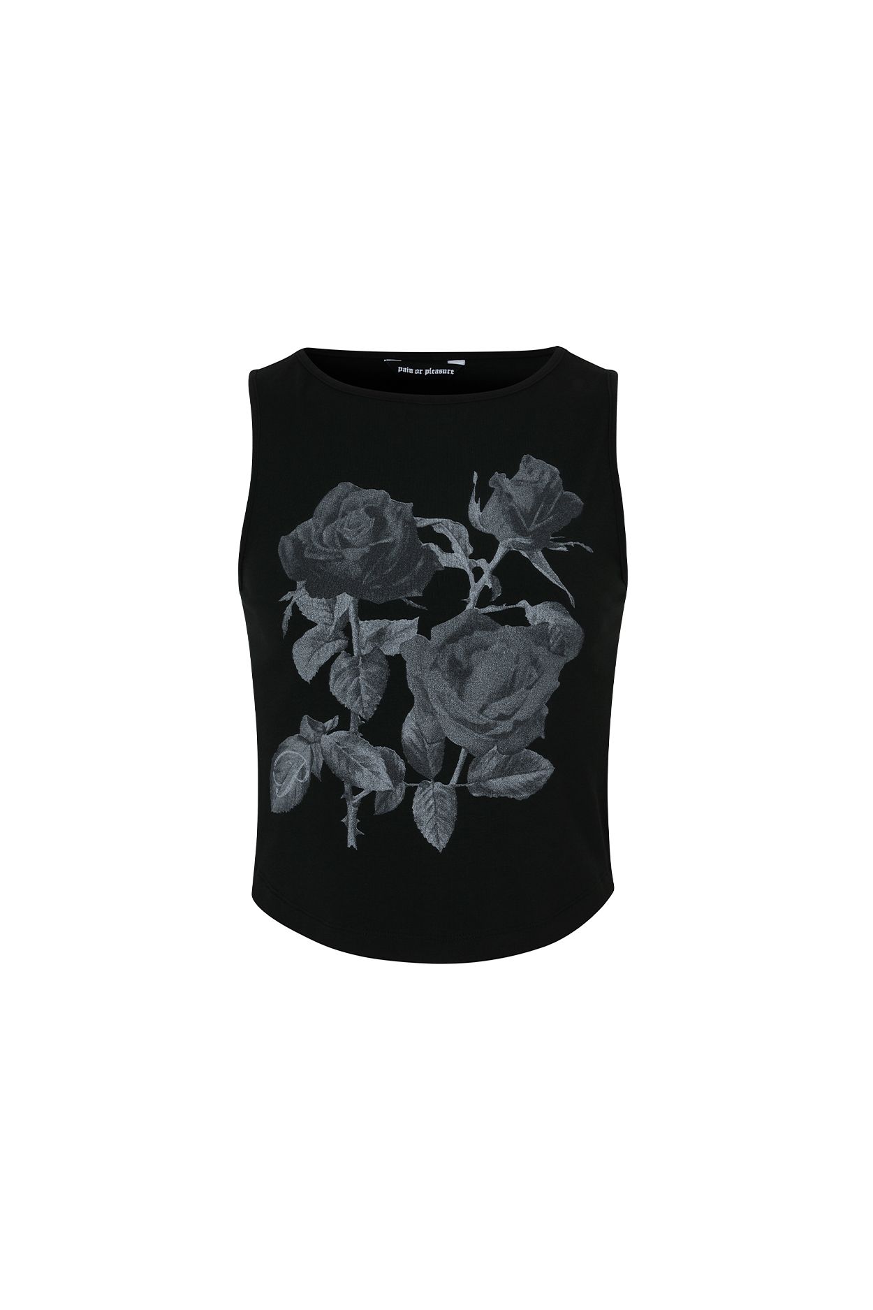 pain or pleasure rose 韓国 バラ キャミ MUSINSA MUSINSA公式 | PAINORPLEASURE ROSE GRAPHIC SLEEVELESS black
