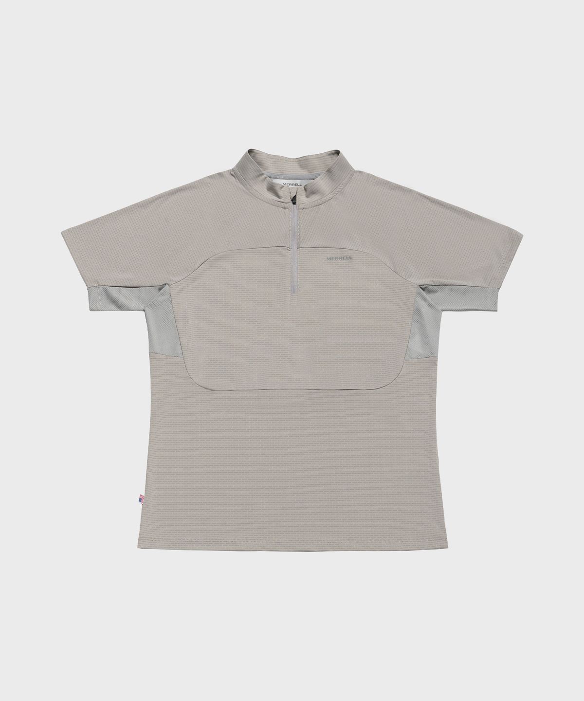 머렐(MERRELL) [WOMEN] 하이크 매쉬패치 반집 반팔 티셔츠 LIGHT GREY