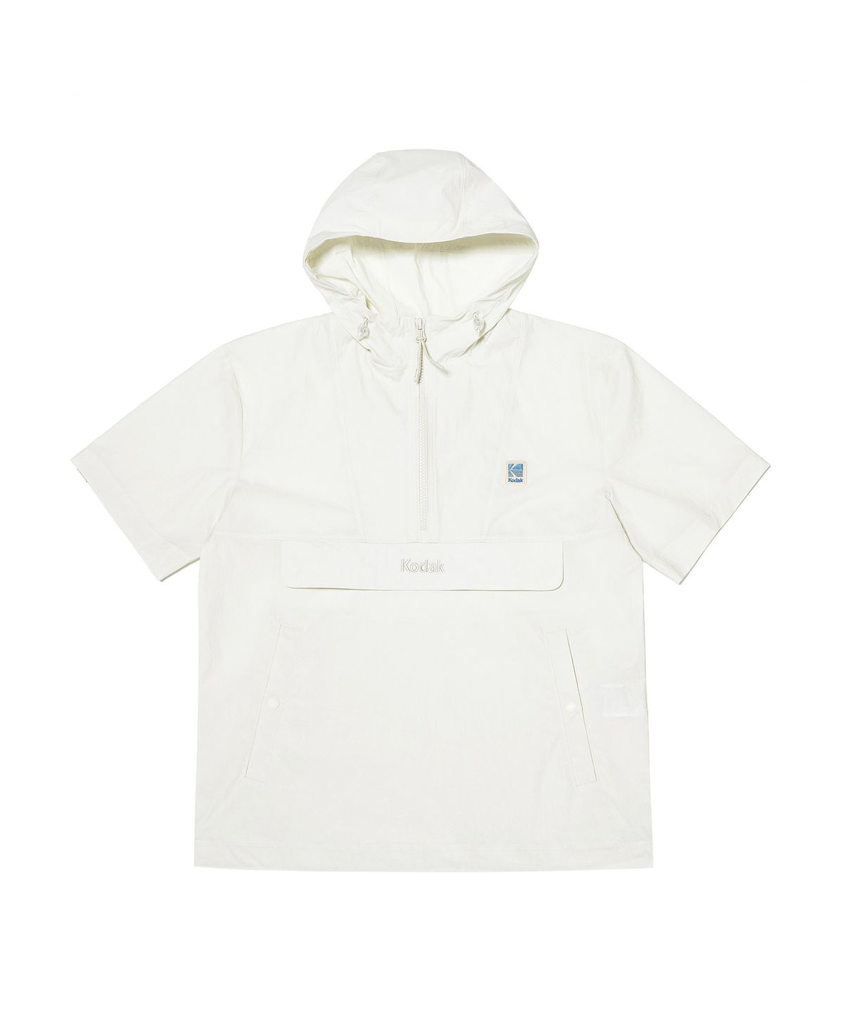 코닥(KODAK) 크로마 브리즈 반팔 후드 아노락 IVORY