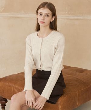 케이블 가디건 스퀘어 나시 세트_ZE1SW560_LBE