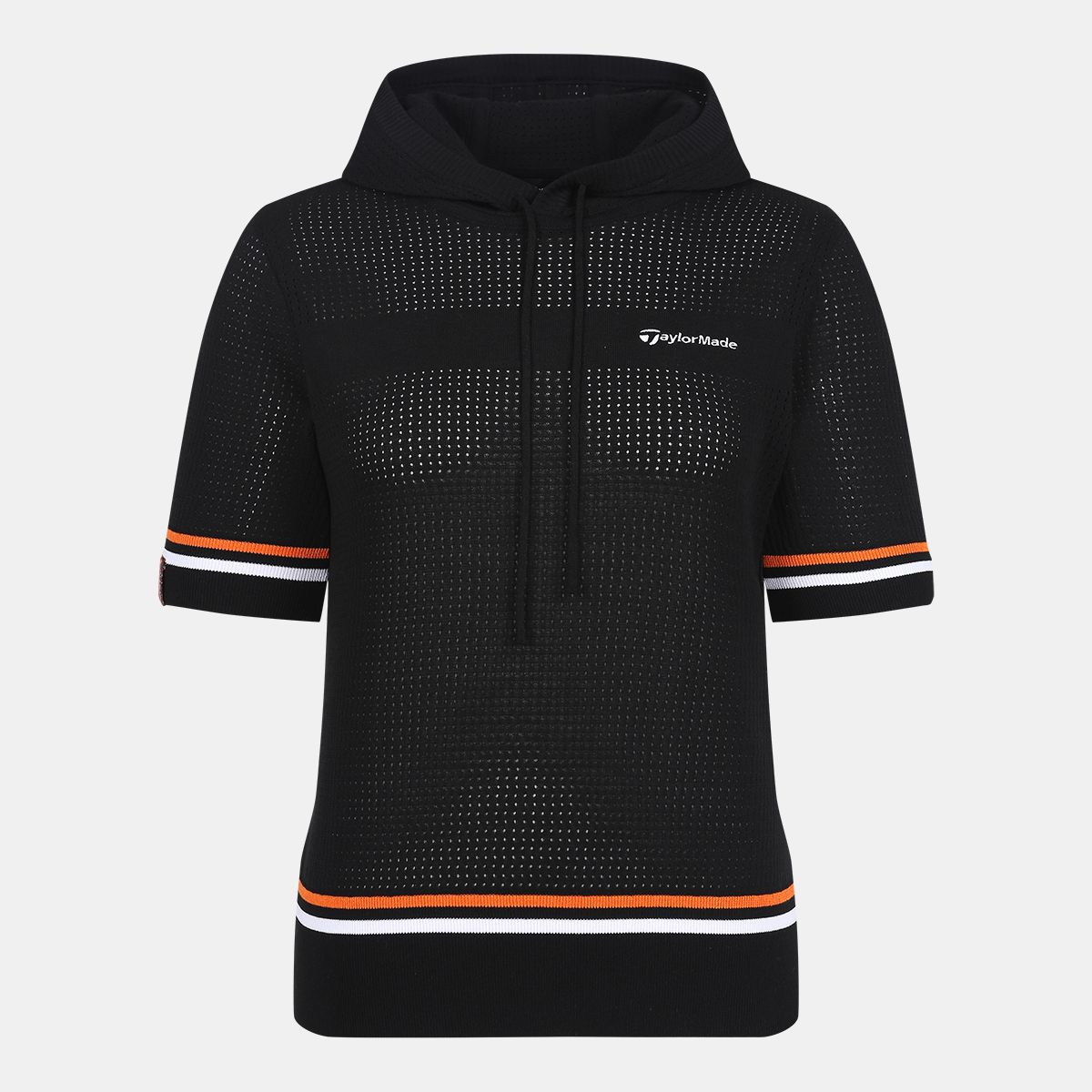 테일러메이드 어패럴(TAYLORMADE APPAREL) 여성 후드 반팔 니트 TSN-62HG21-199