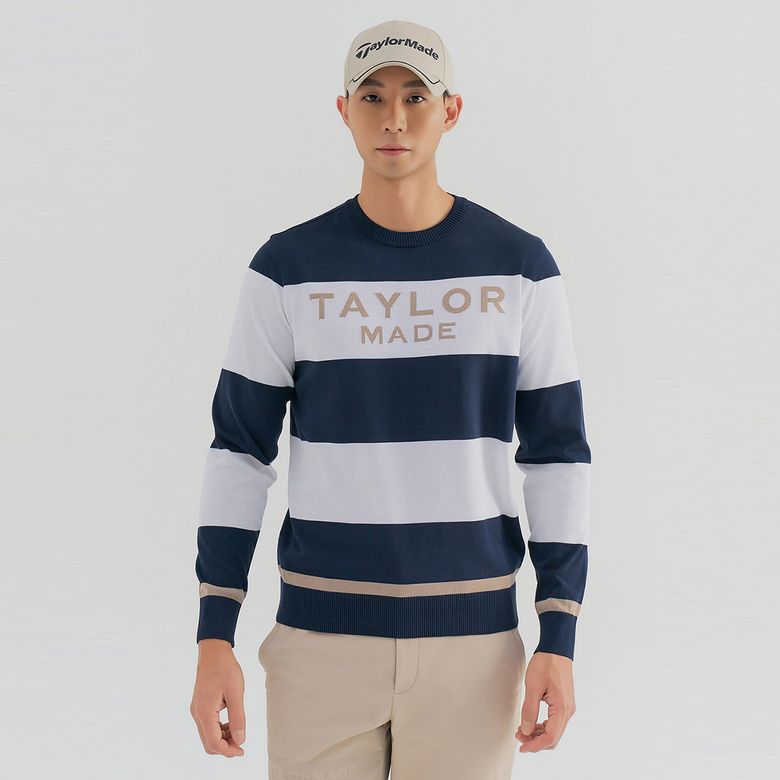 남성 스트라이프 라운드 니트 T8031SN1124-915