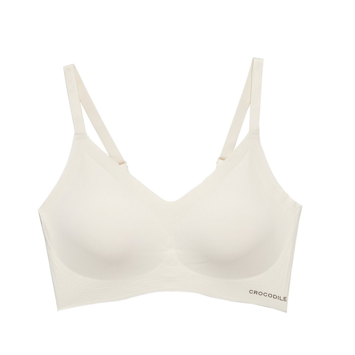 크로커다일 이너웨어(CROCODILE INNERWEAR) 골지 스트랩 심리스 브라 (3colors)