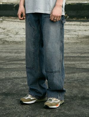 와이드 카펜더 데님 팬츠 블루 FDP105