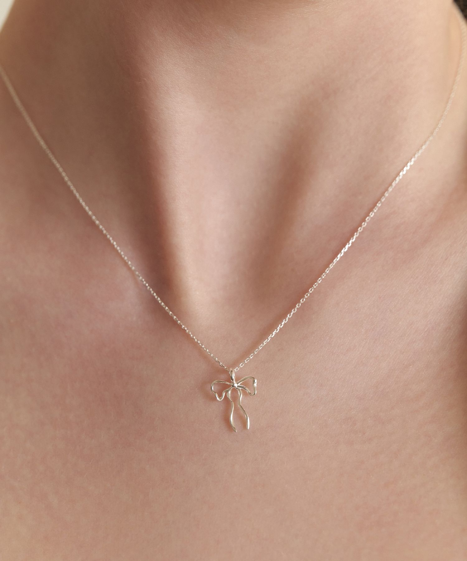TATIANA Silver 925 Ivy Ribbon Necklace NZ2178 5005152 MUSINSA | TATIANA (Silver 925) Ivy Ribbon Necklace NZ2178