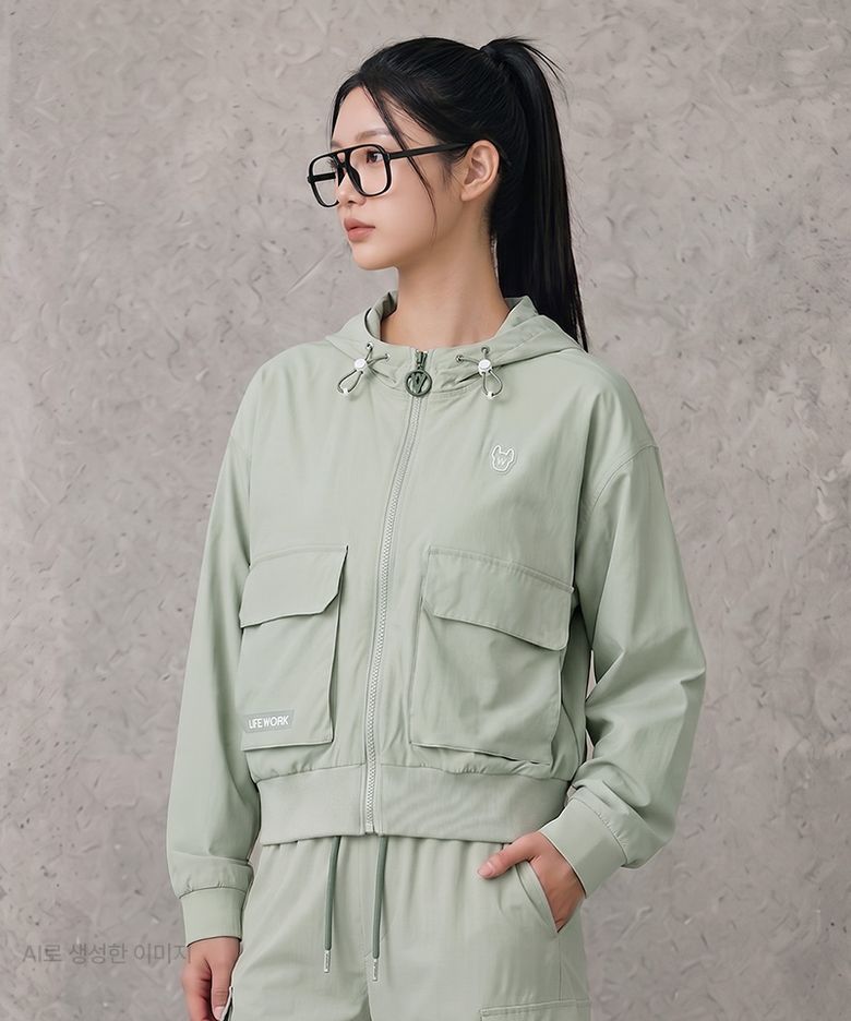 여성) 벤츄리 실버라독 카고 후드 자켓