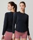 우먼스 트레이닝 긴팔 SPJPCNRL251WBLK