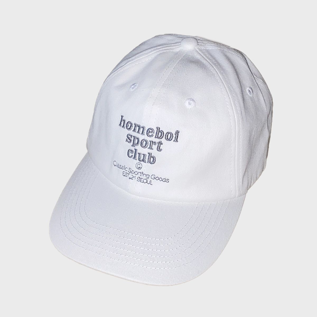 홈보이스포츠클럽(HOMEBOI SPORT CLUB) tag cap (태그캡) - white