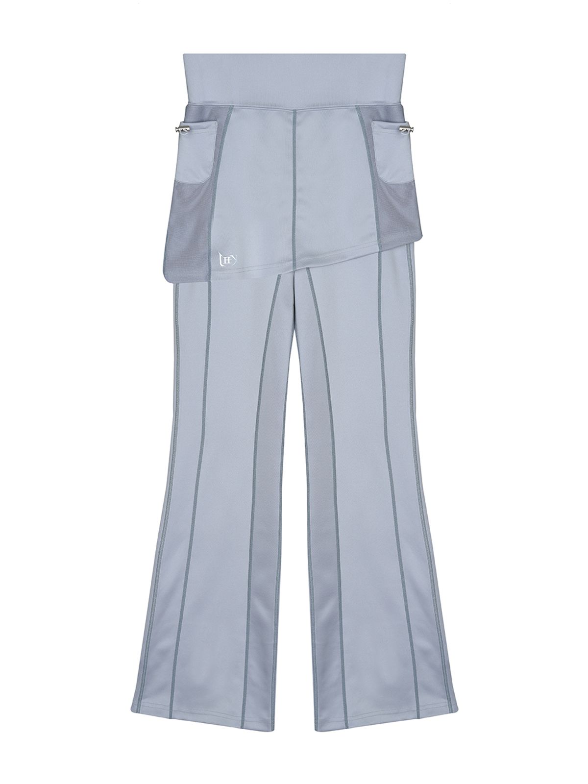 와이이이엘(YEEL) LOGO PATCH SKIRT PANTS GRAY