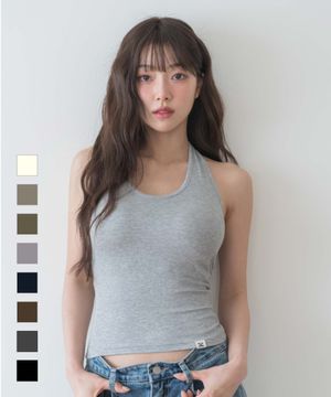 풀샷 소프트골지 홀터 캡나시(캡고정)_8colors