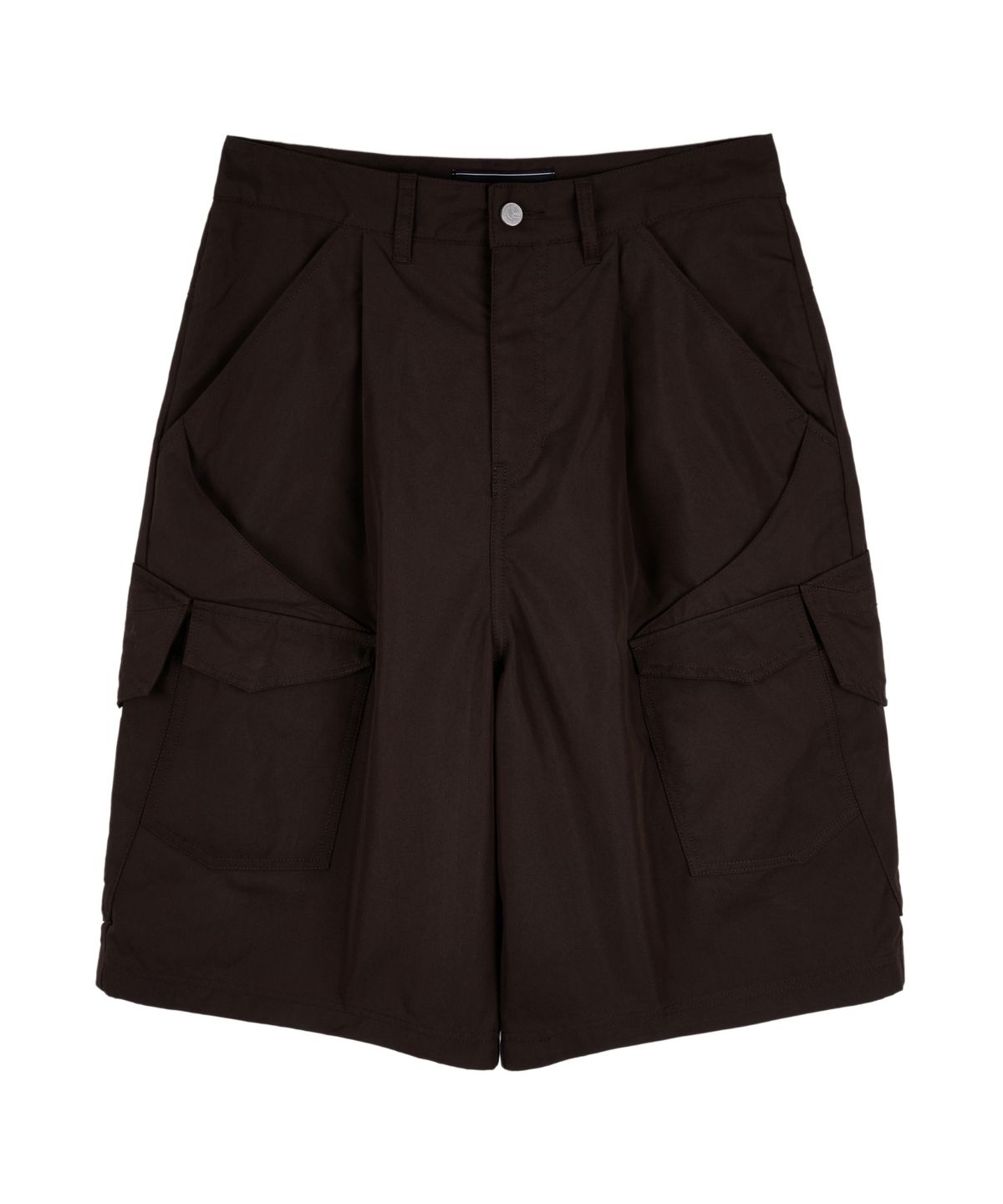 아이돈워너셀(IDWS) Utility Cargo Bermuda Shorts Brown