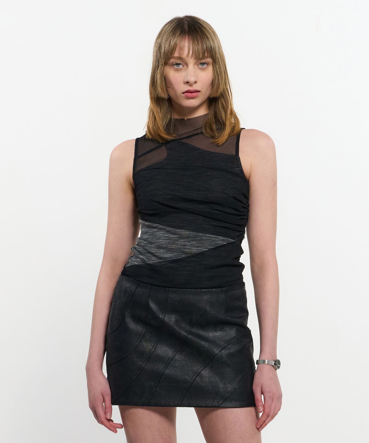 킴지수(KIMZISU) Layered Sleeveless _ BLACK