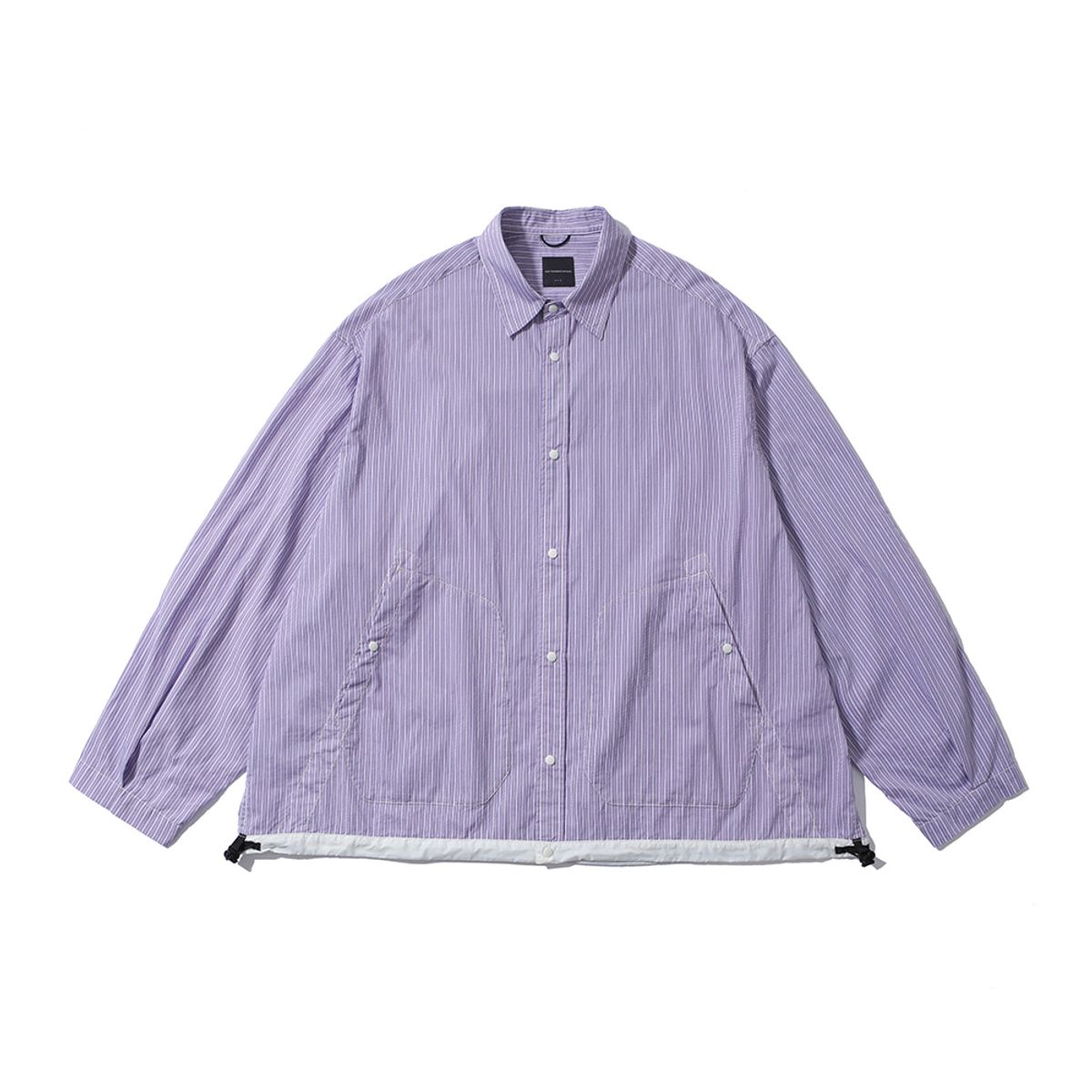 모이프(MOIF) [SS24]WIDE DRAWSTRING BLOUSON / PURPLE STRIPE