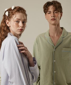 [커플] 에이프릴 스트라이프 파자마 2SET 2C