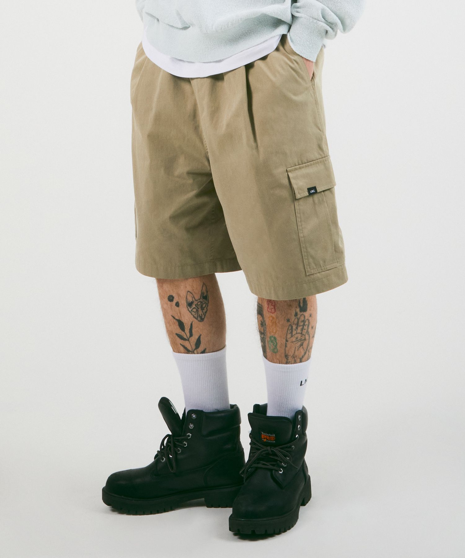 ハーフ・ショートパンツ LMC WIDE CARGO SHORTS beige 0LM45SHP501BEG MUSINSA公式 | LMC WIDE CARGO SHORTS beige