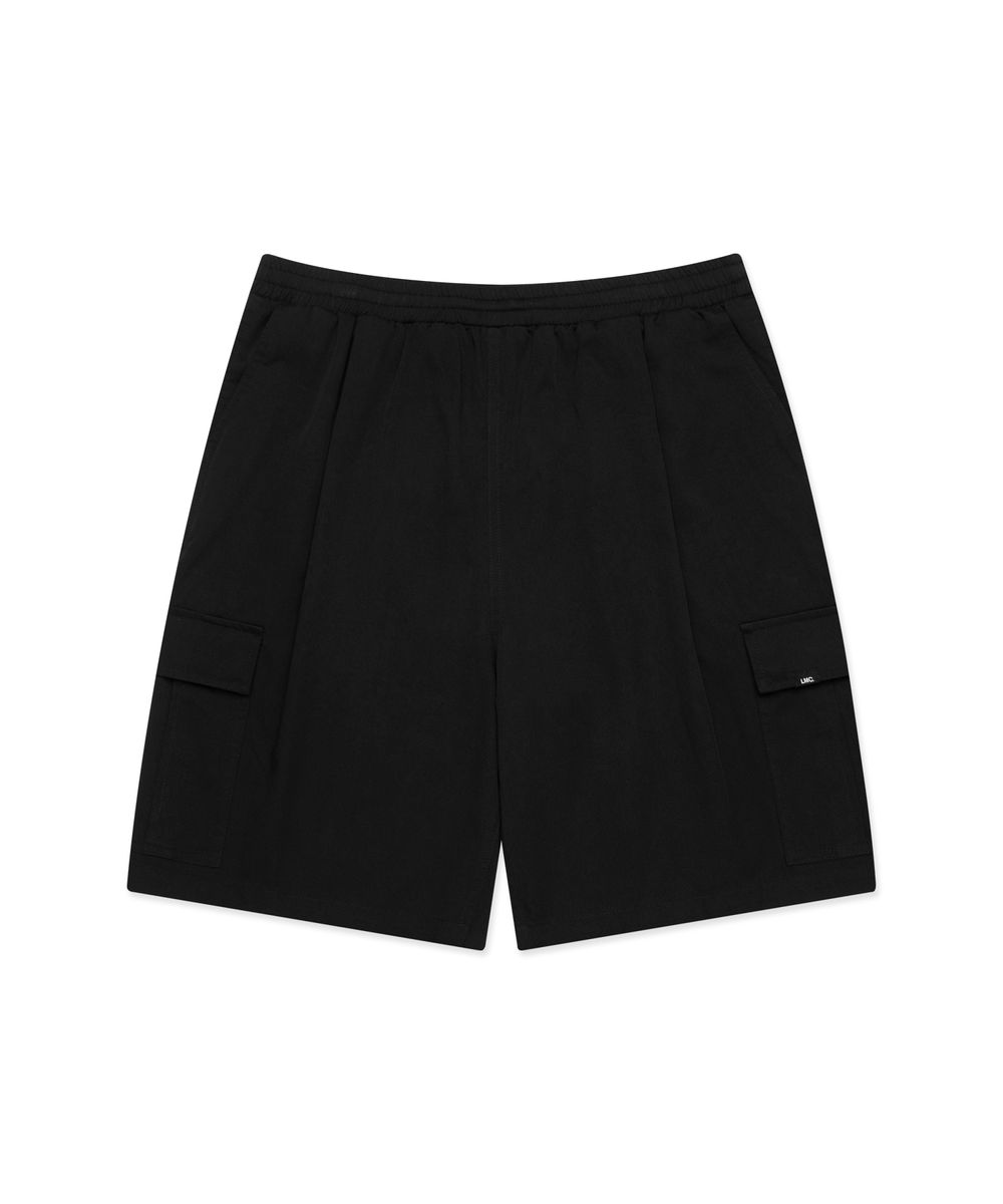 WIDE CARGO SHORTS black