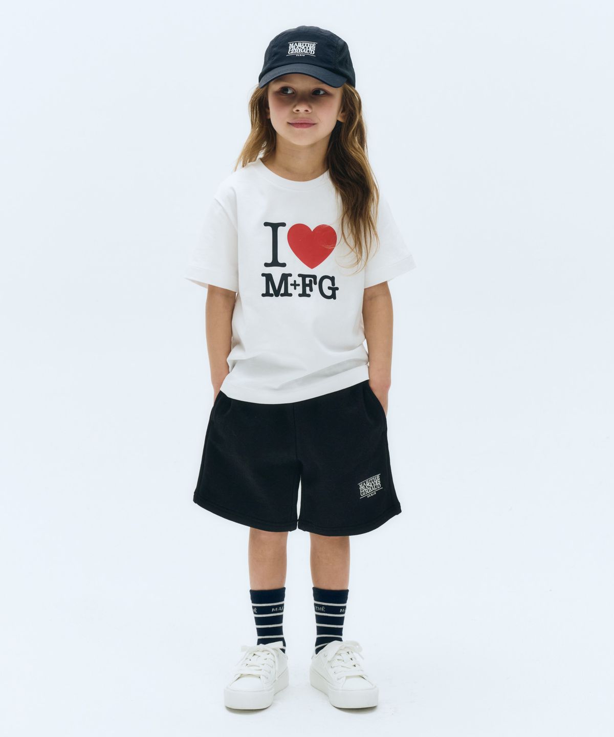 마리떼 키즈(MARITHÉ KIDS) KIDS CLASSIC LOGO SWEAT SHORTS black