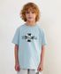 ENFANT FLOATING TUBE LOGO TEE light blue