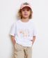 ENFANT COLOR BLOCK FLOWER TEE white