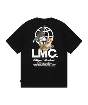 FLYING CATS TEE black