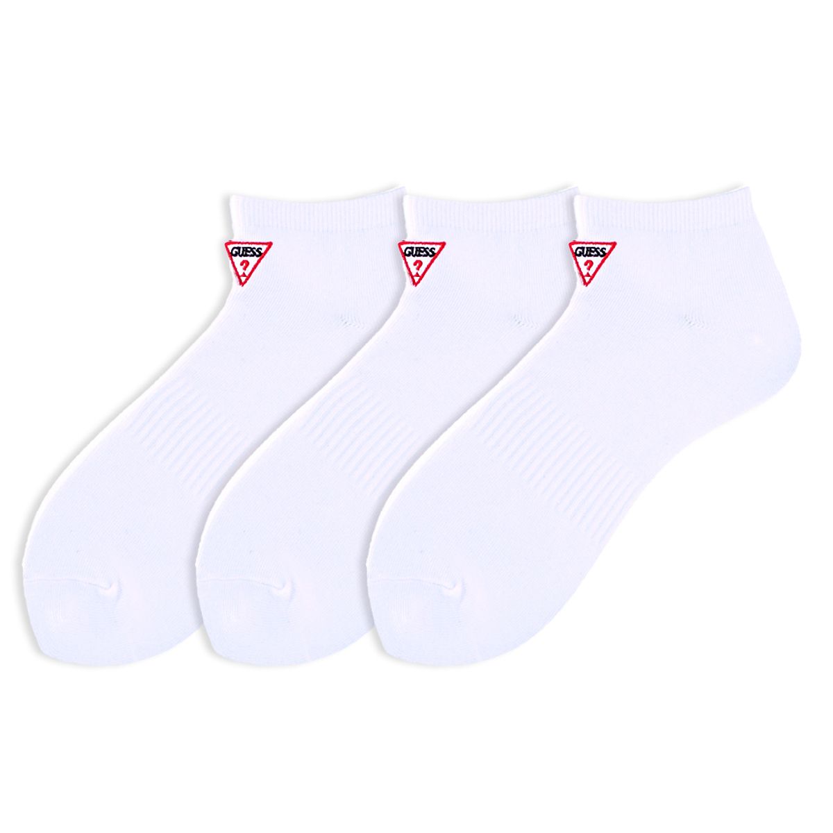게스 양말(GUESS SOCKS) 게스 로고자수 슬림 스니커즈 3족