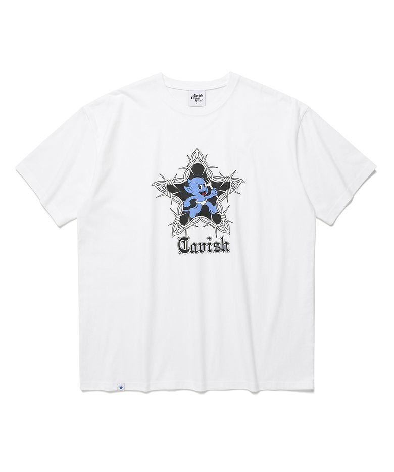 BLUE DEVIL SS TEE WHITE(CV2EMUT510A)