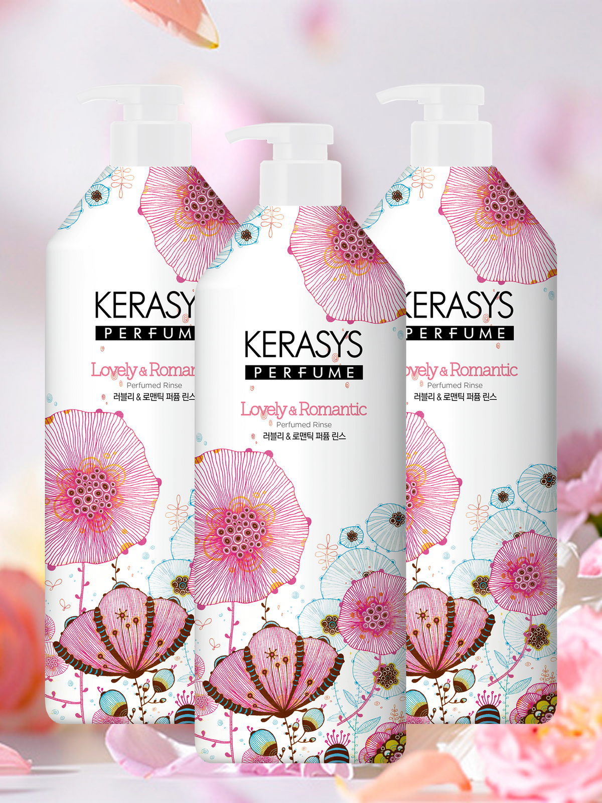 케라시스(KERASYS) 퍼퓸 린스 러블리로맨틱 980ml / 3pack