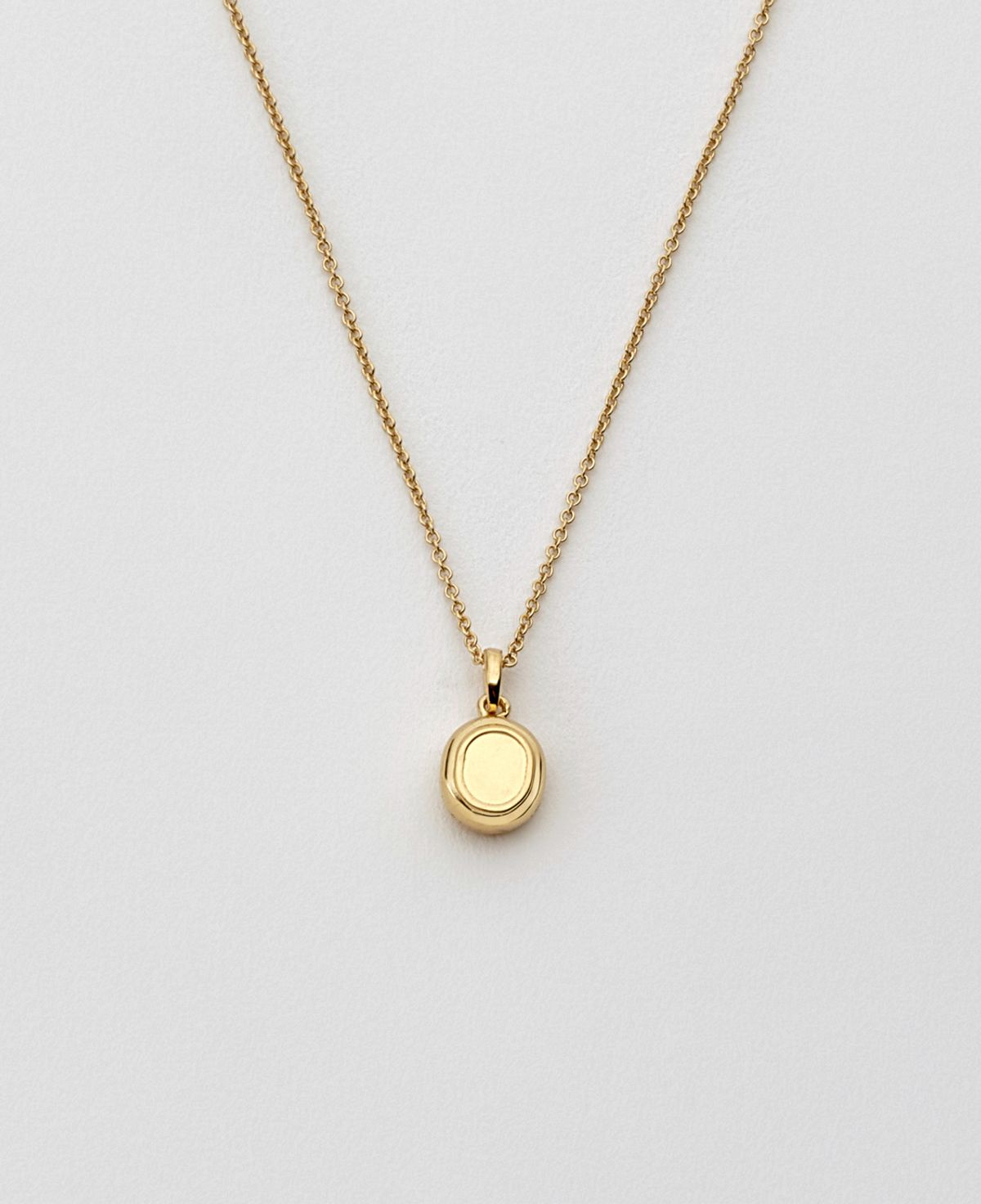 베누아(BENOIT) NK02GL Oval Line Pendant [Gold]