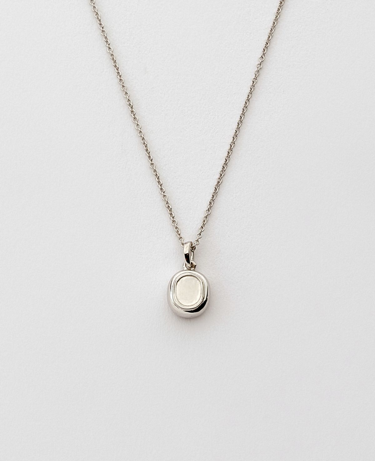 베누아(BENOIT) NK02SL Oval Line Pendant [Silver]