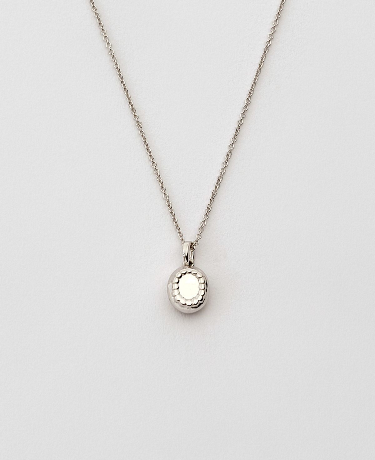 베누아(BENOIT) NK03SL Oval Dot Pendant [Silver]