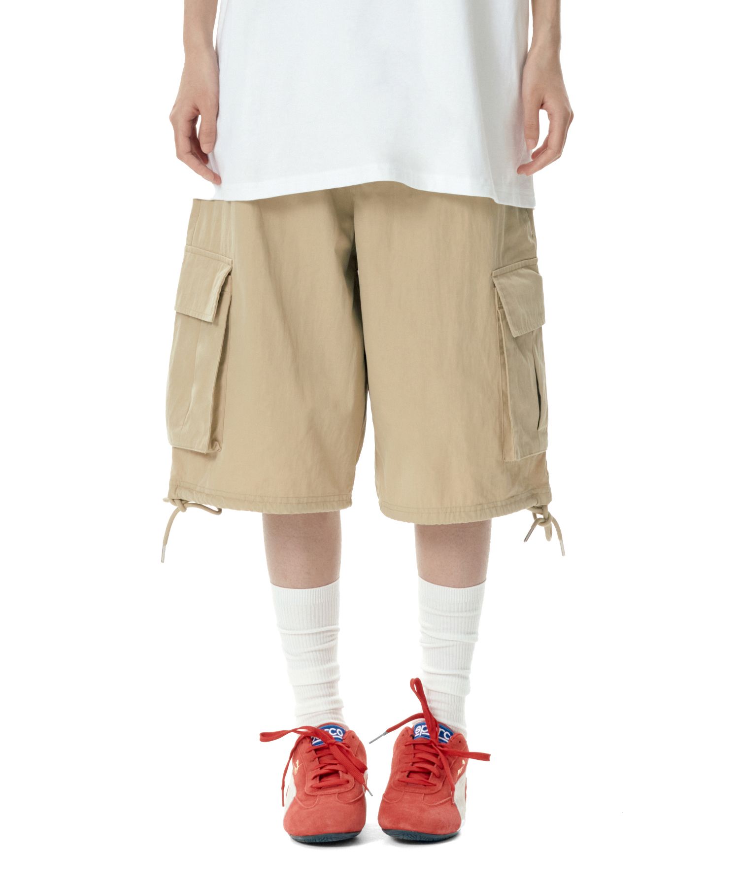 ★AMES-WORLDWIDE★THREE QUARTER CARGO PANTS BEIGE★正規品 ☆AMES-WORLDWIDE☆THREE QUARTER CARGO PANTS BEIGE☆正規品
