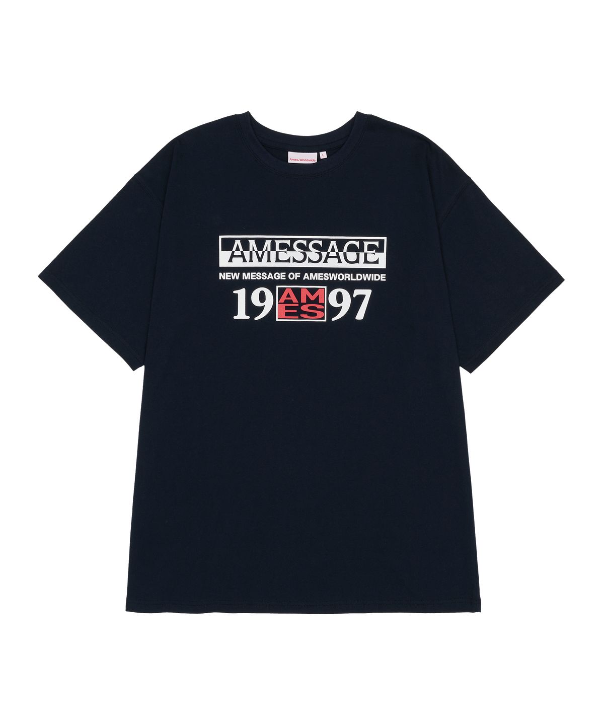 아메스 월드와이드(AMES-WORLDWIDE) 19AMES97 TEE NAVY (AM2EMUT504A)