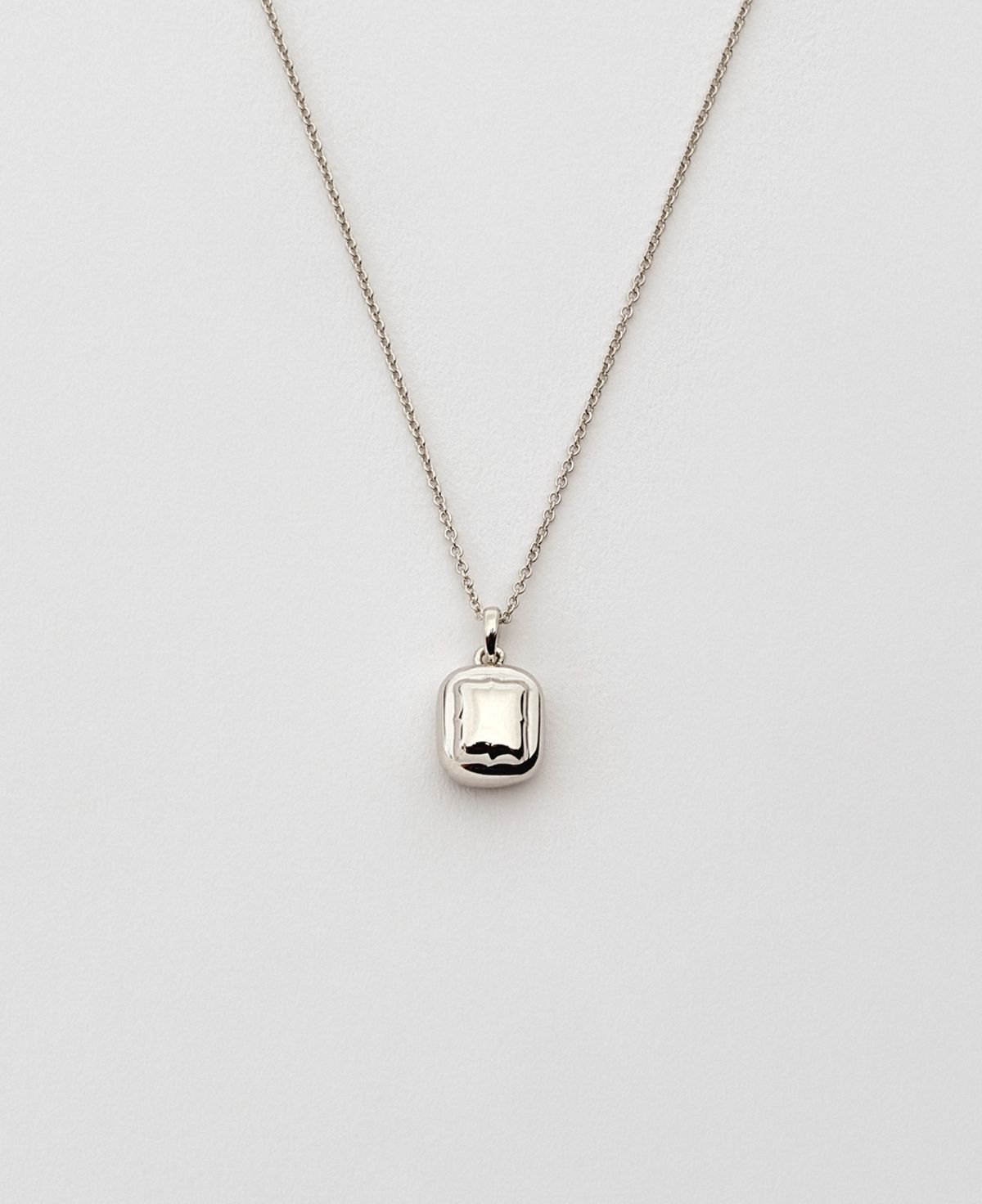 베누아(BENOIT) NK04SL Double Rectangle Pendant [Silver]