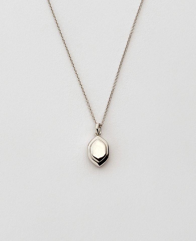 NK05SL Double Diamond  Pendant [Silver]