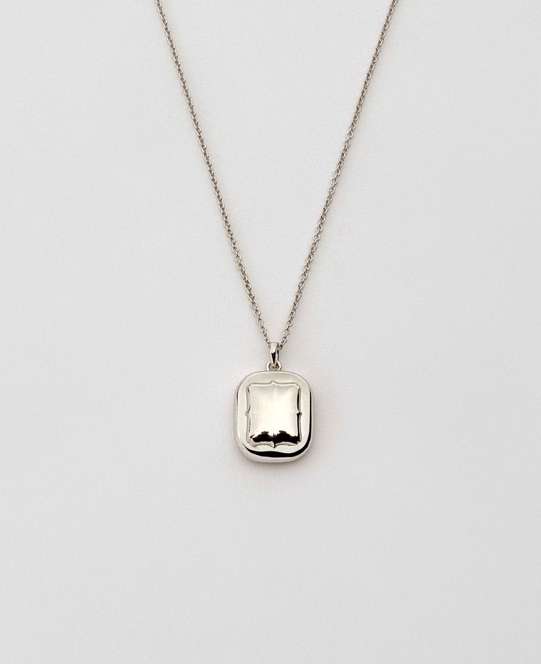 NK12SL Large Rectangle Pendant [Silver]
