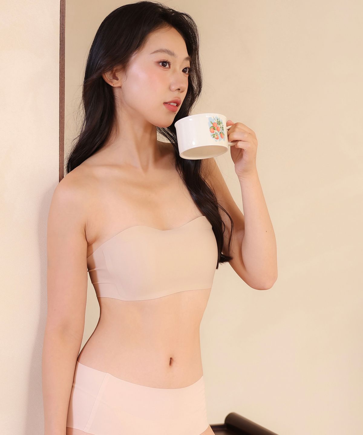 르세렌(LESEREIN) [2 SET] 301-밀착오프숄더 브라렛 2 / 224-팬티 2