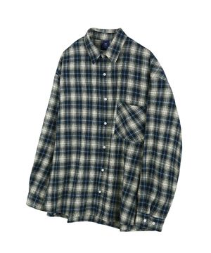 DADDYS 옴브레 체크 셔츠 - 블루