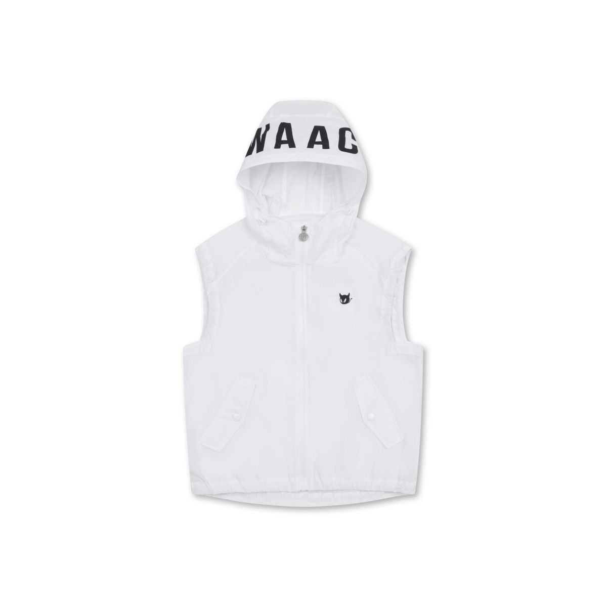 왁(WAAC) Women Light-weight Stretch Hoodie vest_WWVAM24200WHX