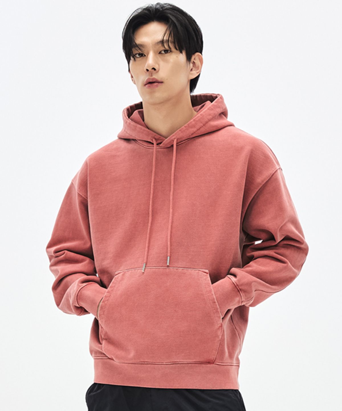 소버먼트(SOVERMENT) 980G 피그먼트 컷 후드-워시드 브릭-