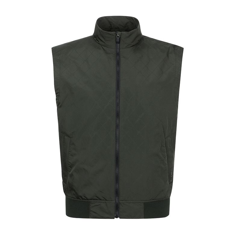 Woven Jacquard Vest_Khaki (Men)