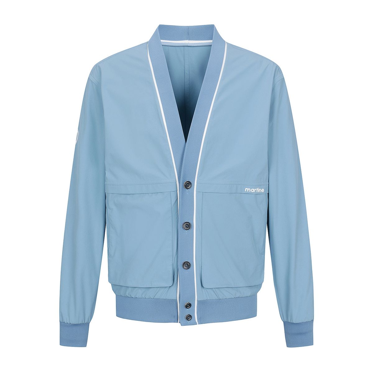 마틴골프(MARTINE GOLF) Woven Cardigan_S/Blue (Men)