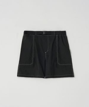 [빅사이즈]스티치 워크 쇼츠 블랙