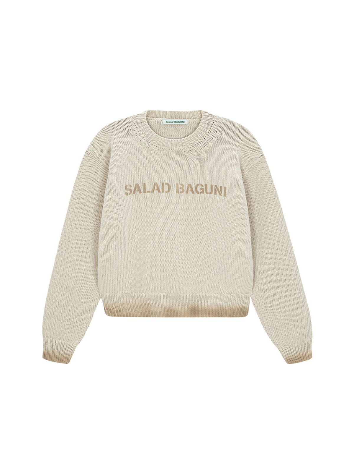 샐러드바구니(SALAD BAGUNI) Spray Pattern Knit - beige