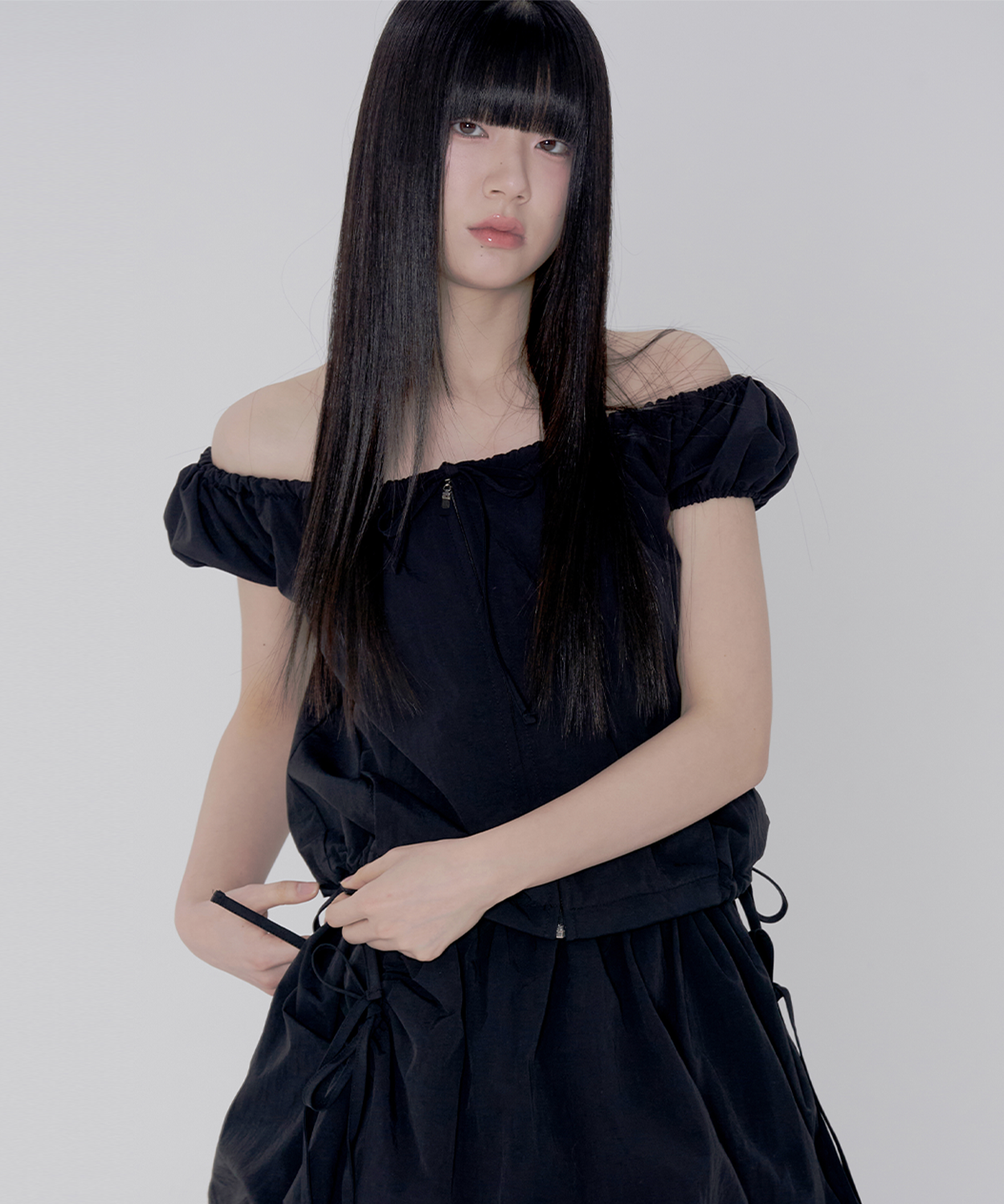 ITZAVIBE☆VOLUME NYLON WINDBREAKER MUSINSA | ITZAVIBE VOLUME NYLON WINDBREAKER - BLACK