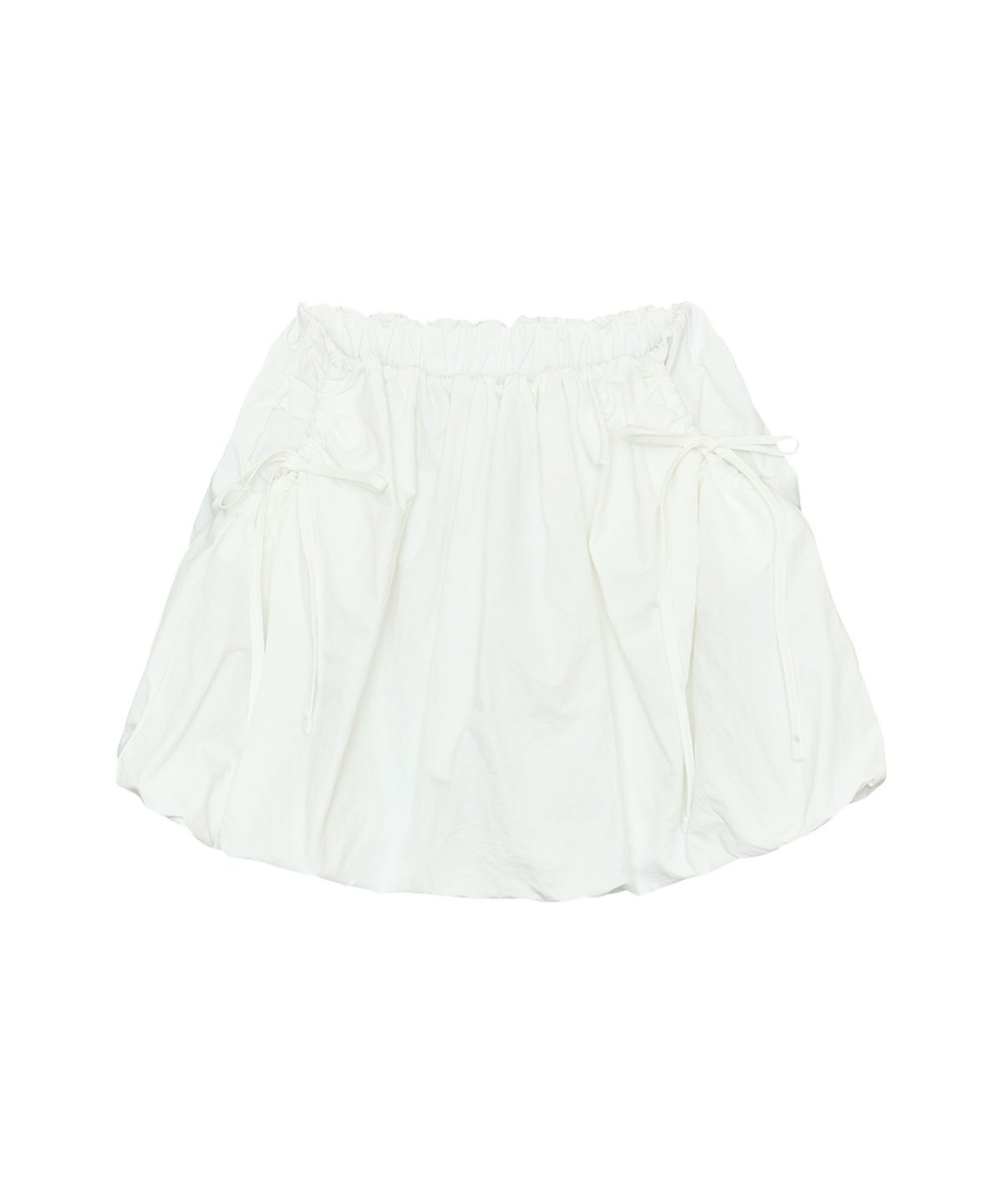 잇자바이브(ITZAVIBE) VOLUME NYLON SKIRT - WHITE