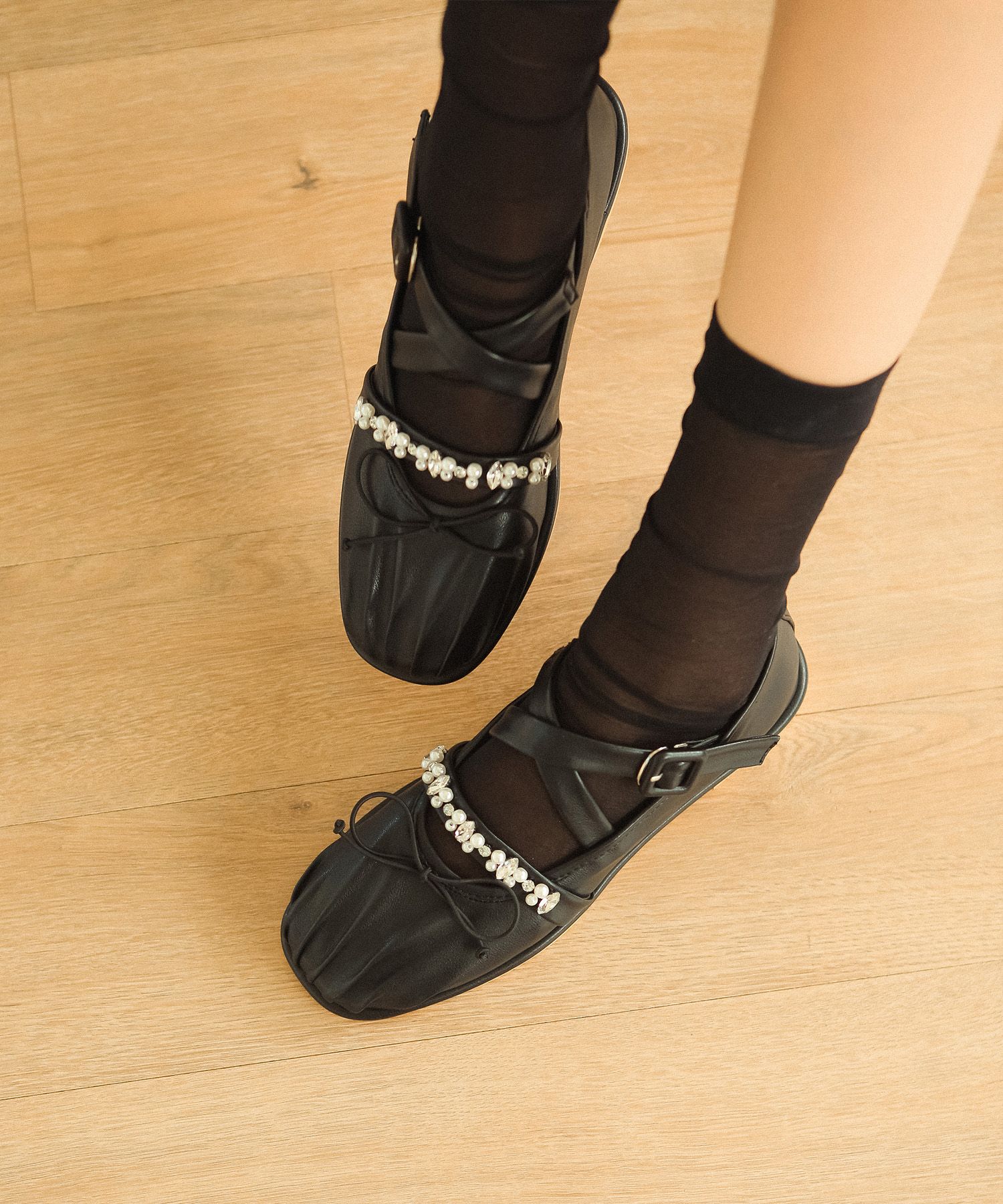 フラットシューズ ^fri fla^ A8147 Jewel xstrap maryjane flat 3colors 50080143 MUSINSA | FRI FLA A8147 Jewel x-strap maryjane flat - black