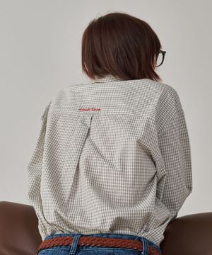 ROUND COLLAR POCKET SHIRT CHECK