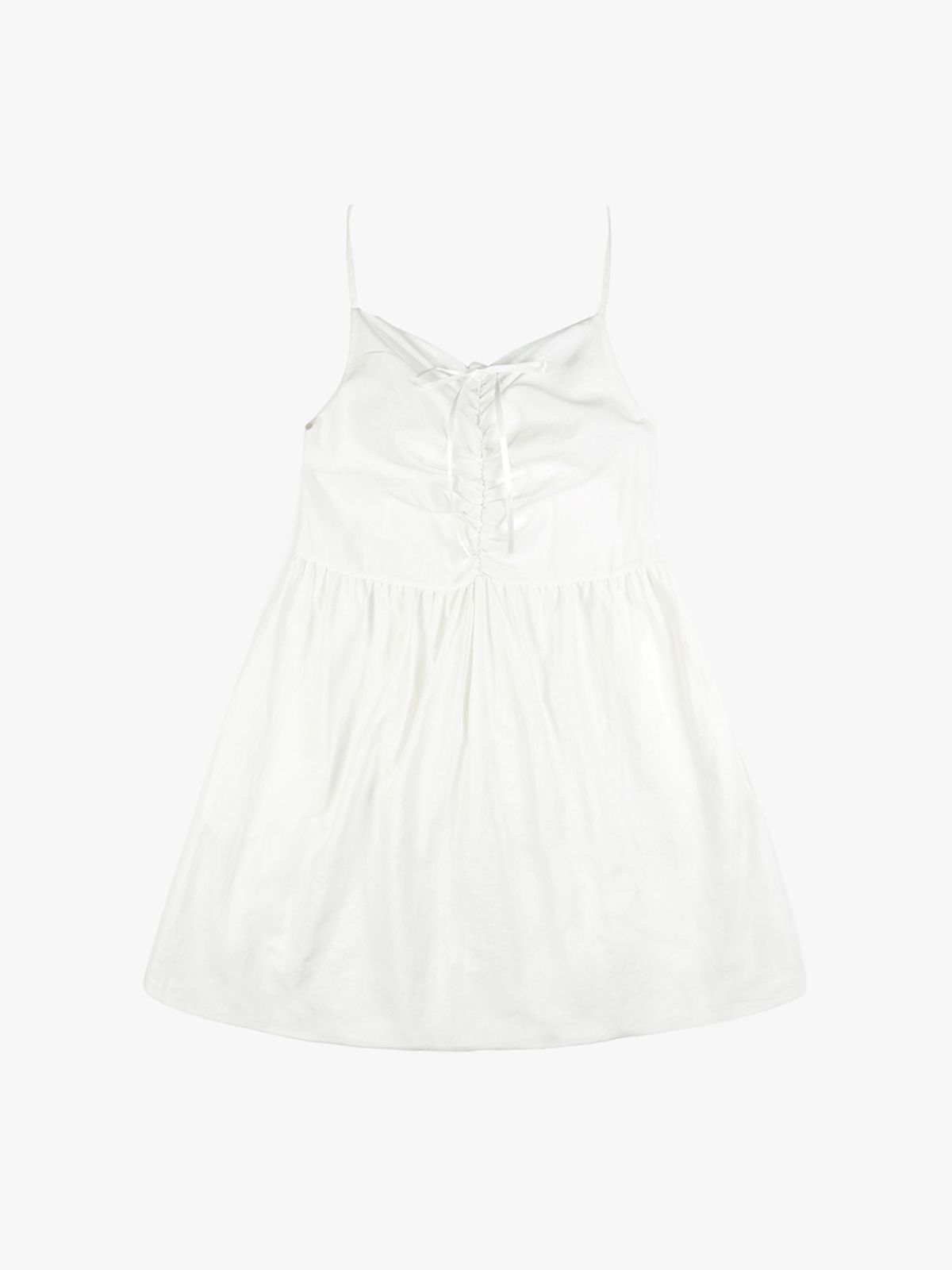 핑크파인애플(PINK PINEAPPLE) FLARE MINI DRESS_IVORY