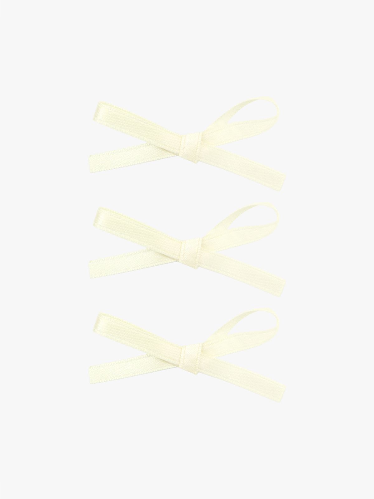 핑크파인애플(PINK PINEAPPLE) [3EA 1SET] RIBBON BUNDLE HAIRPIN SET_IVORY